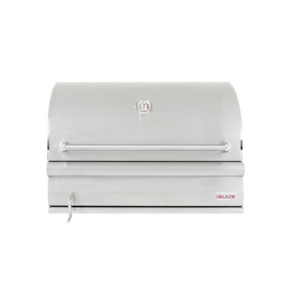 Blaze 32-Inch Built-In Stainless Steel Charcoal Grill With Adjustable Charcoal Tray