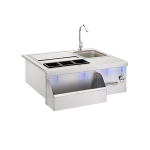 TrueFlame 30-Inch Beverage & Prep Station with LED Lights