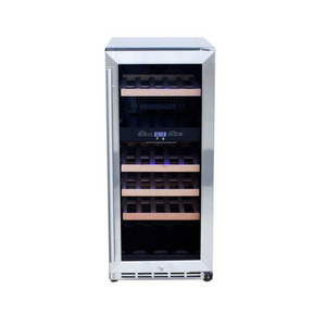 Summerset 15-Inch Outdoor Rated Dual Zone Wine Cooler
