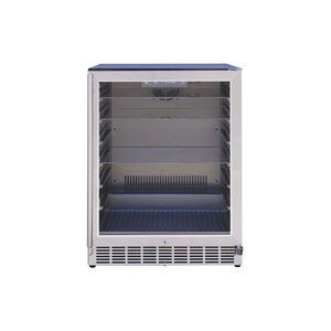 Summerset 24-Inch 5.1 Cu. Ft. Outdoor Glass Door and Glass Shelves Refrigerator