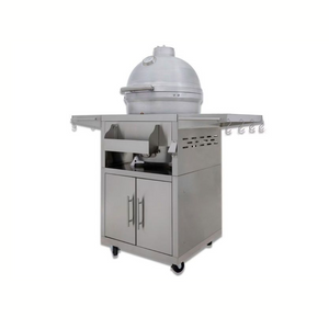 Blaze 20-Inch Cast Aluminum Kamado Grill With Stainless Steel Cart