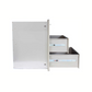 Blaze 30-Inch Stainless Steel Triple Access Drawer with LED Lighting