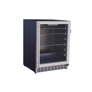 Summerset 24-Inch 5.1 Cu. Ft. Outdoor Glass Door and Glass Shelves Refrigerator