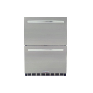 Blaze 23.5-Inch 5.1 Cu. Ft. Outdoor Rated Stainless Steel Double Drawer Refrigerator