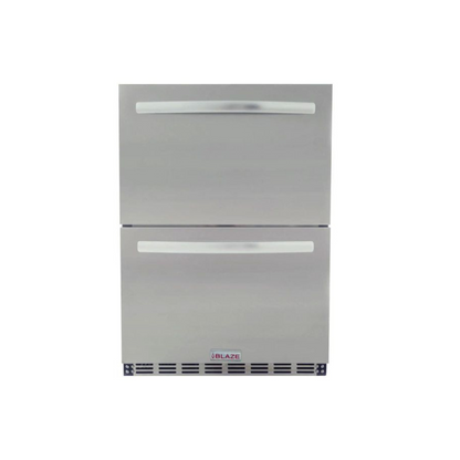 Blaze 23.5-Inch 5.1 Cu. Ft. Outdoor Rated Stainless Steel Double Drawer Refrigerator