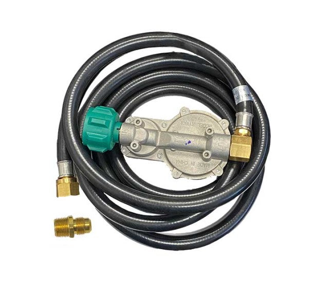 Fire Magic 10 Foot Propane Extension Hose and 2 Stage Regulator with Elbow Fitting - 5110-26