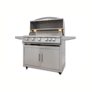 Blaze Premium LTE+ 40-Inch 5-Burner Propane Gas Grill With Rear Infrared Burner & Lift-Assist Hood