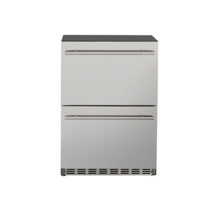 Summerset 24-Inch 5.3 Cu. Ft. Capacity Outdoor Rated Dual Drawer Refrigerator