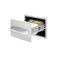 Twin Eagles 15-Inch Built-In Stainless Steel Paper Towel Drawer with Storage Tray