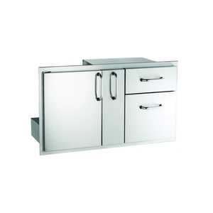 American Outdoor Grill 36-Inch Access Door With Platter Storage And Double Drawer