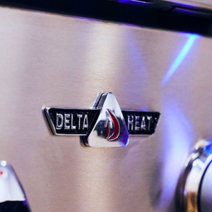 Delta Heat 22-Inch Built-In Power Burner - White Control Panel