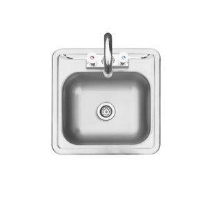 TrueFlame 15" x 15" Drop-in Sink