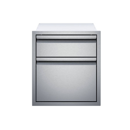 Twin Eagles 19-Inch Stainless Steel Double Access Drawer