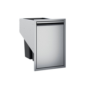 Twin Eagles 18-Inch Roll-Out Stainless Steel Double Trash Drawer / Recycling Bin