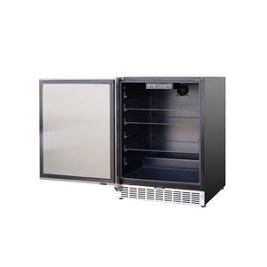 Summerset 24-Inch 5.1 Cu. Ft. Left Hinge Outdoor Rated Compact Refrigerator