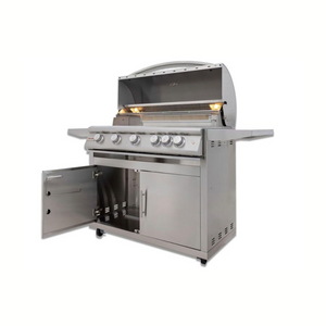 Blaze Premium LTE+ 40-Inch 5-Burner Propane Gas Grill With Rear Infrared Burner & Lift-Assist Hood