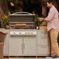 Blaze Premium LTE+ Marine Grade 32-Inch 4-Burner Built-In Gas Grill With Rear Infrared Burner & Lift-Assist Hood
