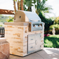 Summerset Resort 30-Inch 2-Burner Commercial Gas Grill On Pedestal Cart