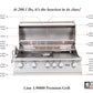 Lion 40-Inch Stainless Steel Built-In Grill - L90000