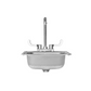 TrueFlame 15" x 15" Drop-in Sink