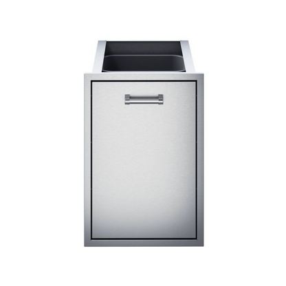 Delta Heat 18-Inch Roll-Out Stainless Steel Double Trash Bin
