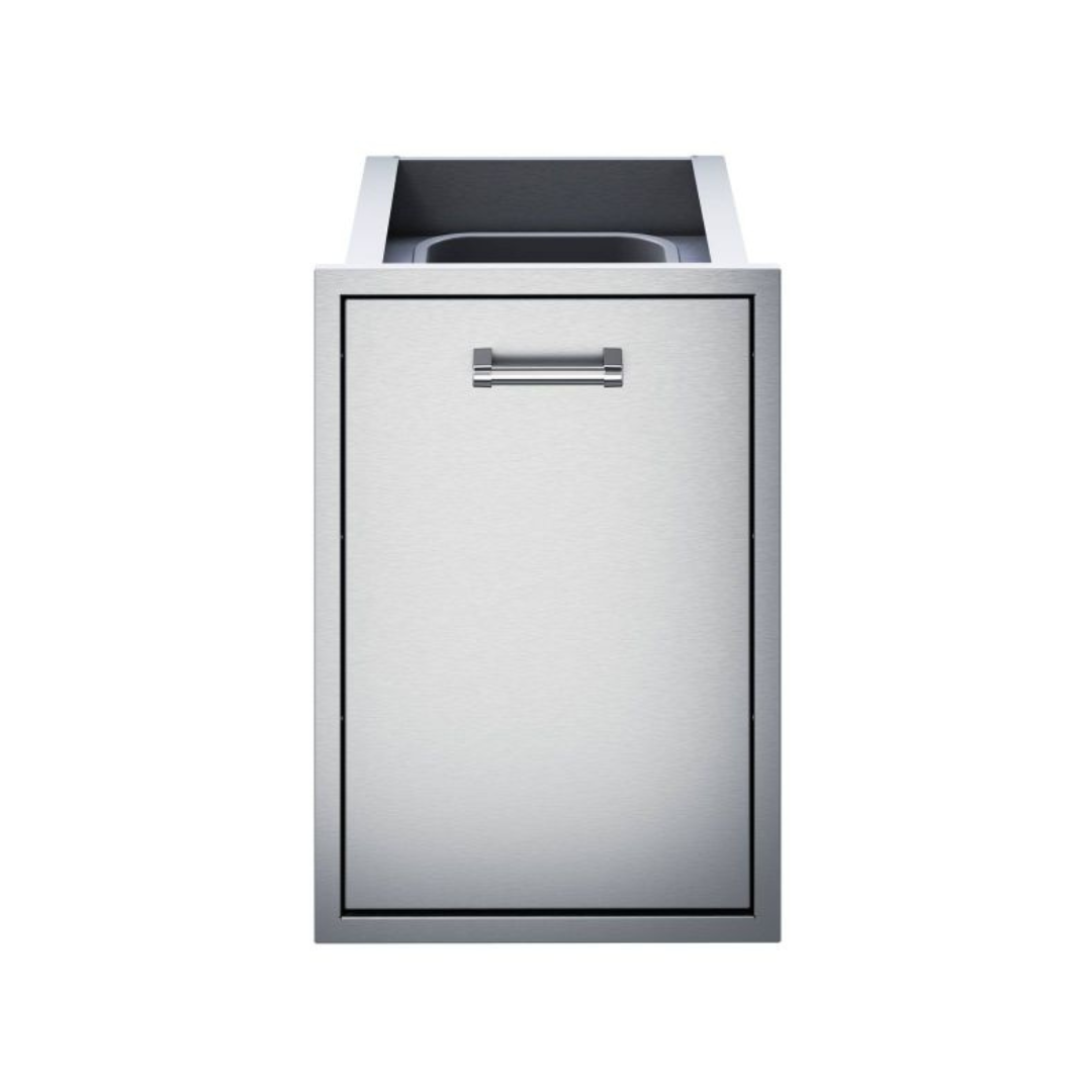 Delta Heat 18-Inch Roll-Out Stainless Steel Trash Bin