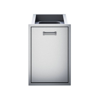 Delta Heat 18-Inch Roll-Out Stainless Steel Trash Bin