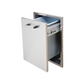 Delta Heat 18-Inch Roll-Out Stainless Steel Trash Bin
