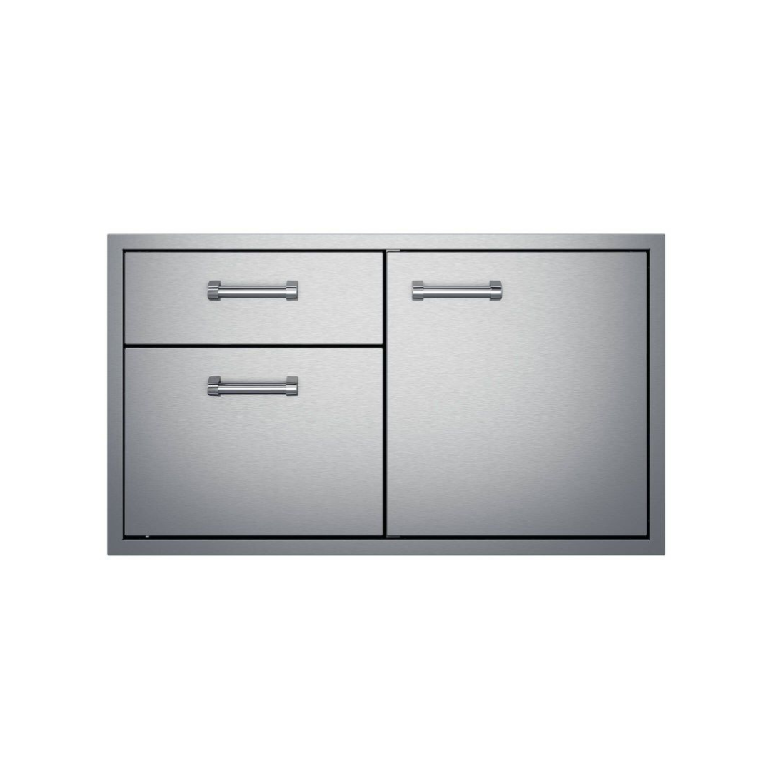 Delta Heat 36-Inch Stainless Steel Access Door & Double Drawer Combo