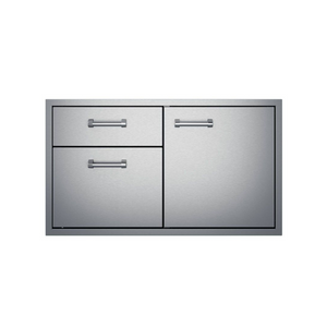 Delta Heat 36-Inch Stainless Steel Access Door & Double Drawer Combo