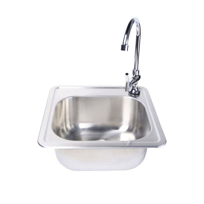 Fire Magic 15 X 15 Outdoor Rated Stainless Steel Sink With Cold Water Faucet