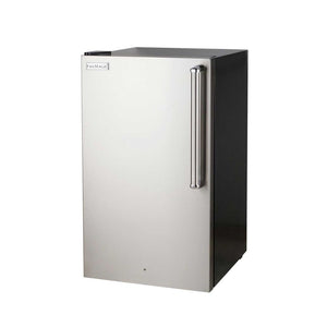 Fire Magic 20-Inch 4.0 Cu. Ft. Premium Left Hinge Compact Refrigerator - Stainless Steel Door / Black Cabinet