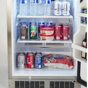 Fire Magic 24-Inch 5.1 Cu. Ft. Left Hinge Outdoor Rated Compact Refrigerator