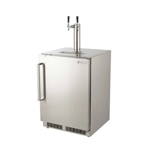 Fire Magic 24-Inch Right Hinge Outdoor Rated Dual Tap Kegerator