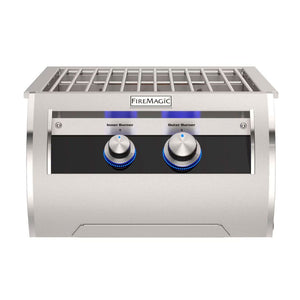 Fire Magic Echelon Diamond Gas Built-In Power Burner with Porcelain Cast Iron Grid