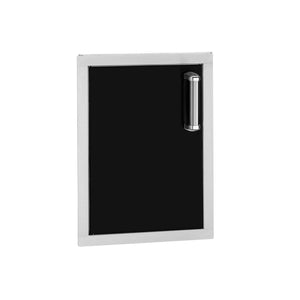 Fire Magic Echelon Flush 14-Inch Black Left-Hinged Single Access Door - Vertical With Soft Close