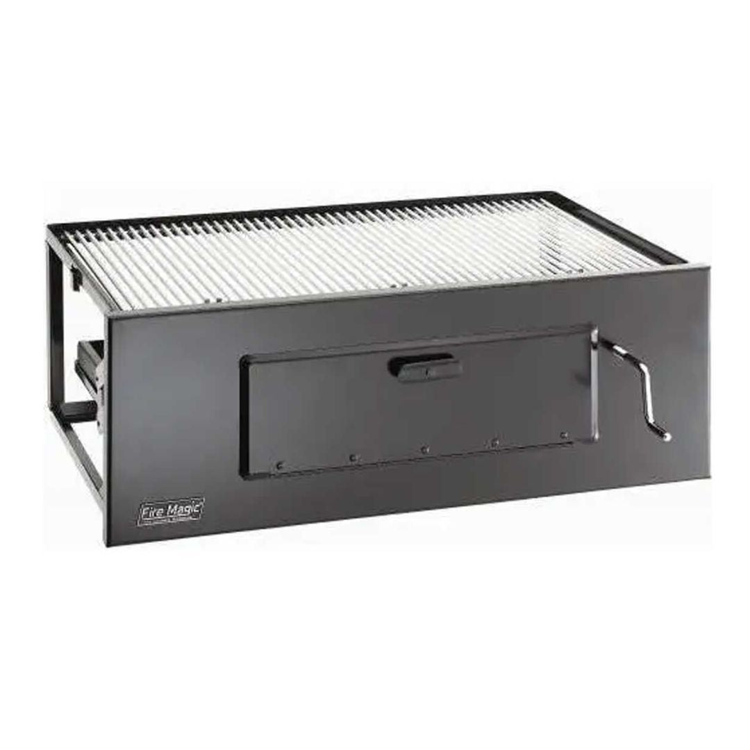 Fire Magic Lift-A-Fire Built-In Charcoal Grill - Large