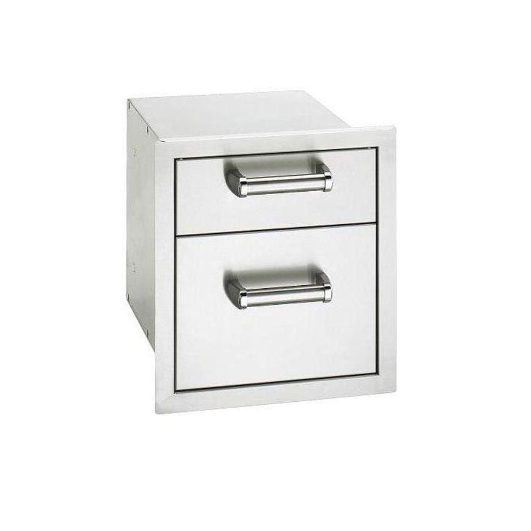 Fire Magic Premium Flush 14-Inch Double Access Drawer With Soft Close