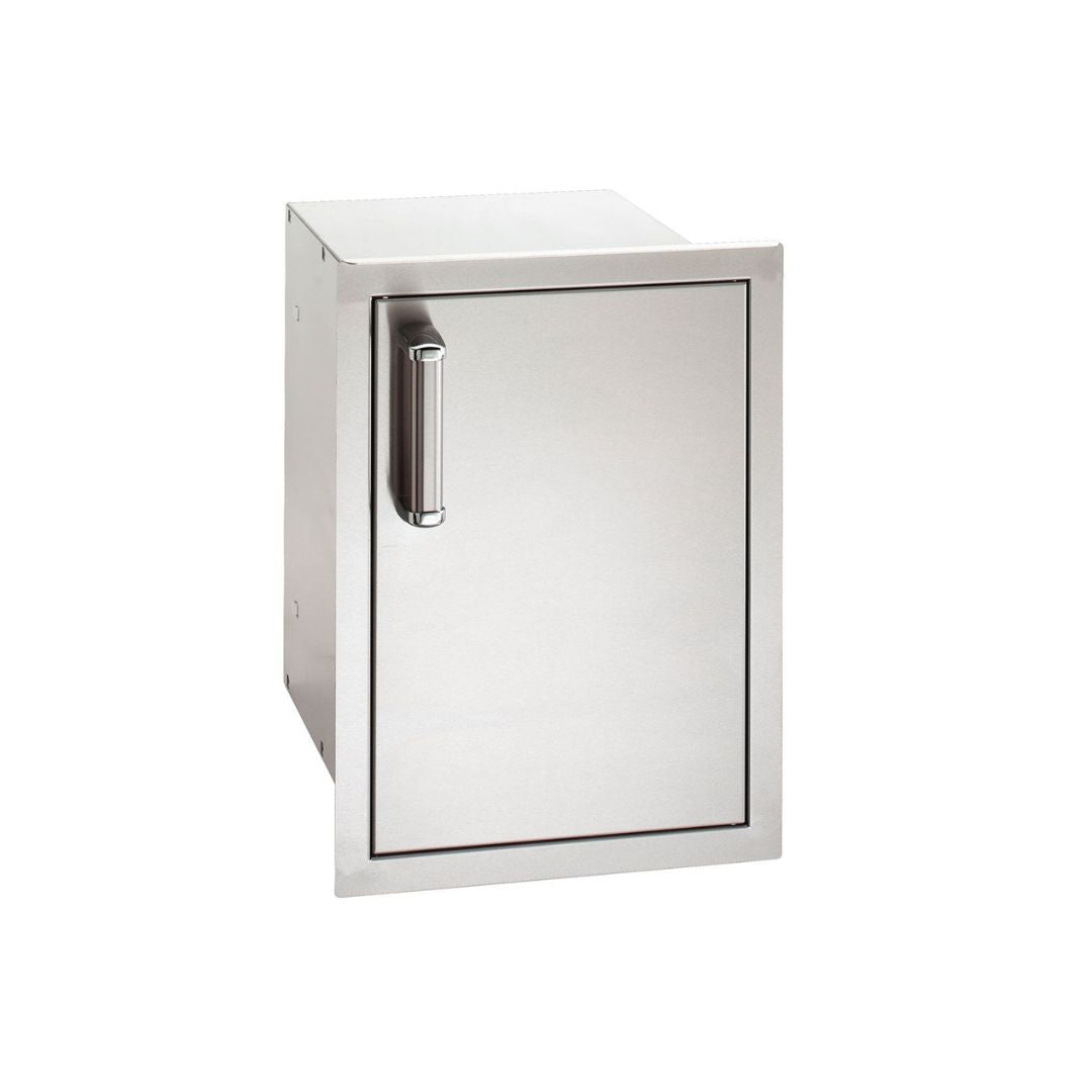 Fire Magic Premium Flush 14-Inch Right-Hinged Enclosed Cabinet Storage With Drawers With Soft Close