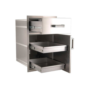 Fire Magic Premium Flush 20-Inch Pantry / Access Drawer Combo
