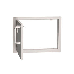 Fire Magic Premium Flush 24-Inch Left-Hinged Single Access Door - Horizontal With Soft Close