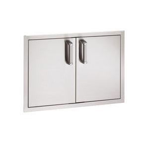 Fire Magic Premium Flush 30-Inch Double Access Door With Drawers And Trash Bin Storage With Soft Close