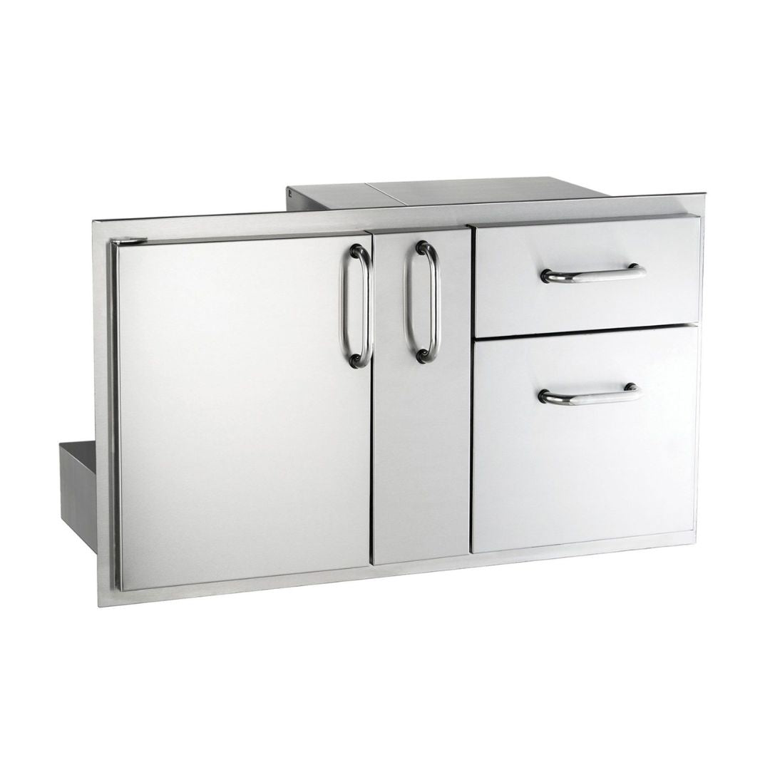 Fire Magic Select 36-Inch Access Door With Platter Storage And Double Drawer