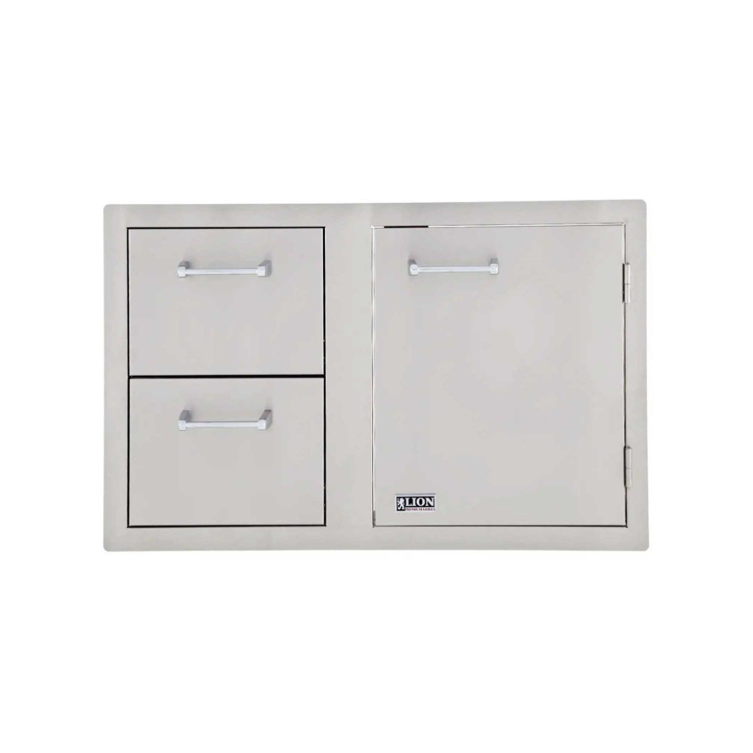Lion 33-Inch Access Door & Double Drawer Combo