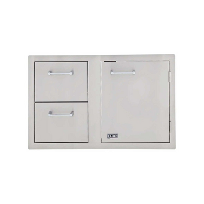 Lion 33-Inch Access Door & Double Drawer Combo