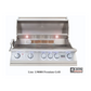 Lion Advanced Q 7-Foot BBQ Island With Gas Grill and Refrigerator