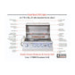 Lion American Q 8 3/4-Foot BBQ Island With Gas Grill, Side Burner & Refrigerator