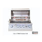 Lion American Q 8 3/4-Foot BBQ Island With Gas Grill, Side Burner & Refrigerator