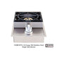 Lion American Q 8 3/4-Foot BBQ Island With Gas Grill, Side Burner & Refrigerator