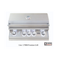 Lion Commercial Q 8 3/4-Foot BBQ Island With Gas Grill, Side Burner, Sink & Refrigerator